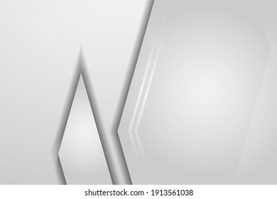 weißer Hintergrund, abstrakt mit modernem Design, grau