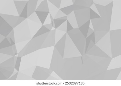 White background. Abstract polygonal vector. Geometrical Triangle. Mosaic