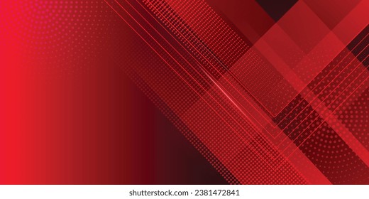 Fondo blanco con una decoración cuadrada gris y roja abstracta. Ilustración vectorial para el fondo de la presentación moderna, ilustración del vector de diseño de folletos