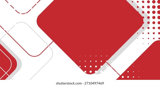 Fondo blanco con decoración cuadrada gris rojo abstracto. Ilustración vectorial para el fondo moderno de la presentación, diseño del folleto, fondo de la tarjeta de visita, regulador del Sitio web, página de aterrizaje