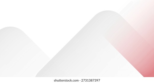 White background with abstract red grey square decoration. Vector illustration for modern presentation background, brochure design, business card background, website slider, landing page