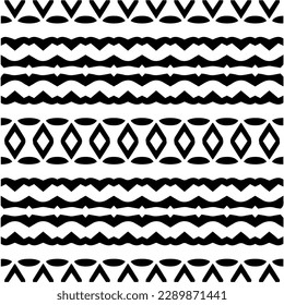 
 White background with abstract shapes. Black and white texture. Seamless monochrome repeating pattern  for decor, fabric or cloth.
