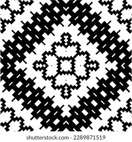  Fondo blanco con formas abstractas. Textura en blanco y negro. Patrón de repetición monocromático sin inconvenientes para la decoración, la tela o el tejido.