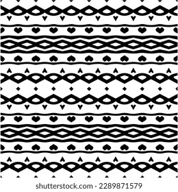 
 White background with abstract shapes. Black and white texture. Seamless monochrome repeating pattern  for decor, fabric or cloth.