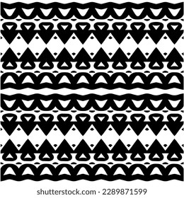 
 White background with abstract shapes. Black and white texture. Seamless monochrome repeating pattern  for decor, fabric or cloth.