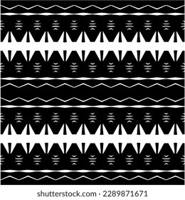 
 White background with abstract shapes. Black and white texture. Seamless monochrome repeating pattern  for decor, fabric or cloth.