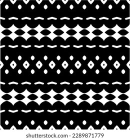 
 White background with abstract shapes. Black and white texture. Seamless monochrome repeating pattern  for decor, fabric or cloth.