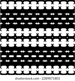 
 White background with abstract shapes. Black and white texture. Seamless monochrome repeating pattern  for decor, fabric or cloth.