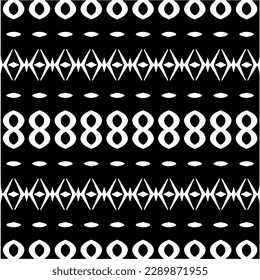 
 White background with abstract shapes. Black and white texture. Seamless monochrome repeating pattern  for decor, fabric or cloth.