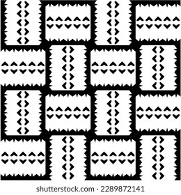 
 Fondo blanco con formas abstractas. Textura en blanco y negro. Patrón de repetición monocromático sin inconvenientes para la decoración, la tela o el tejido.