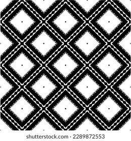  Weißer Hintergrund mit abstrakten Formen. Schwarz-Weiß-Textur. Nahtlose, monochrome Wiederholmuster für Dekoration, Stoff oder Stoff.