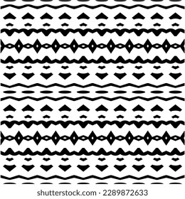 
 Weißer Hintergrund mit abstrakten Formen. Schwarz-Weiß-Textur. Nahtlose, monochrome Wiederholmuster für Dekoration, Stoff oder Stoff.