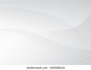 white background with abstract wave and halftone, modern concept and futuristic