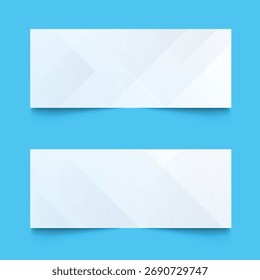 Fondo blanco con línea de onda abstracta. Anuncio ancho abstracto moderno blanco con Formas geométricas 