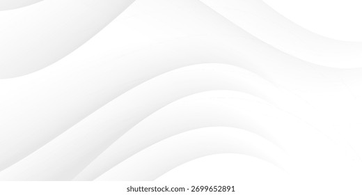 Fundo branco com linha de onda abstrata. Eps 10