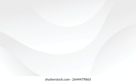 white background with abstract wavy lines and smooth texture decoration