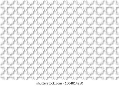 White background in arabic style.