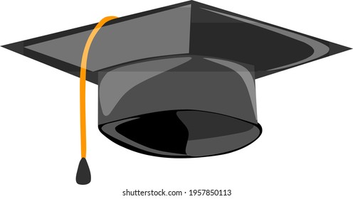 white background bachelor hat vector