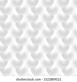 white background with balls shapes, seamless pattern 