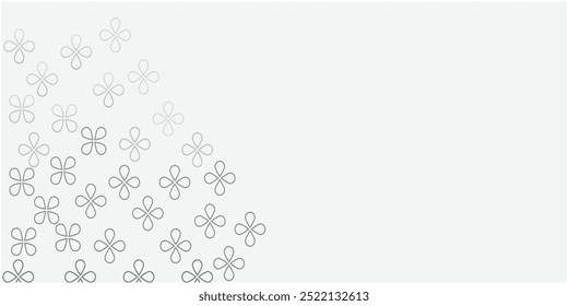 White background with beautiful abstract pattern, banner design
