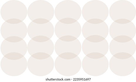 white background with beige circles