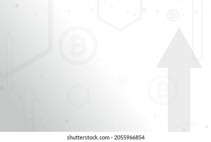 White background, Bitcoin crypto currency illustration vector for page, logo, card, banner, web and printing.