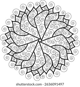white background and black color design making for illustratior