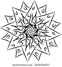 White background and black colour design making for illustrator