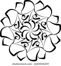 White background and black colour design making for illustrator