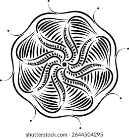 White background and black colour design making for illustrator