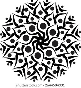 Fondo blanco y diseño de color negro para ilustrador