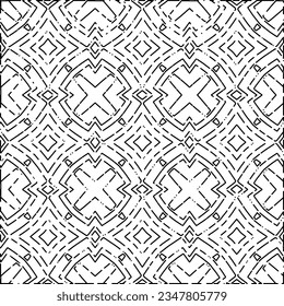 Weißer Hintergrund mit schwarzen Dashes-Linien. Schlichter Hintergrund mit einfachem Muster. Schwarz-Weiß-Farbe. Abstrakter Hintergrund für Webseiten, Texturen, Karten, Poster, Stoff, Textilien.