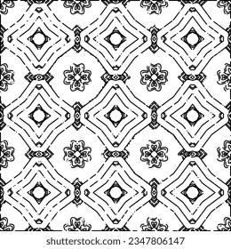 Fondo blanco con líneas de guiones negros. Fondo liso con un patrón simple. Color blanco y negro. Resumen de fondo para página web, texturas, tarjeta, afiche, tela, textil.