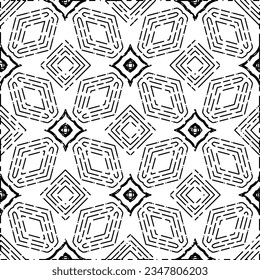 White background with black Dashes lines. Plain background with  simpe pattern. Black and white color. Abstract background for web page, textures, card, poster, fabric, textile.