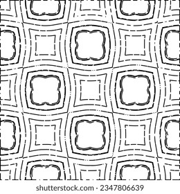 White background with black Dashes lines. Plain background with  simpe pattern. Black and white color. Abstract background for web page, textures, card, poster, fabric, textile.