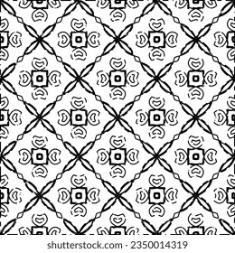 Weißer Hintergrund mit schwarzen Dashes-Linien. Schlichter Hintergrund mit einfachem Muster. Schwarz-Weiß-Farbe. Abstrakter Hintergrund für Webseiten, Texturen, Karten, Poster, Stoff, Textilien.