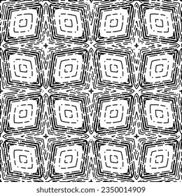 White background with black Dashes lines. Plain background with  simpe pattern. Black and white color. Abstract background for web page, textures, card, poster, fabric, textile.