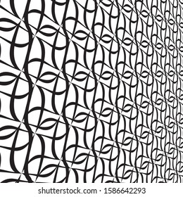 White background with black elements that make up the grid.Vector illustration.