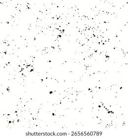 Plano de fundo branco com splatter de tinta preta grunge textura perfeita design abstrato com manchas aleatórias manchas manchas e gotas para embalagem de efeito de parede artística ou conteúdo gráfico criativo edgy