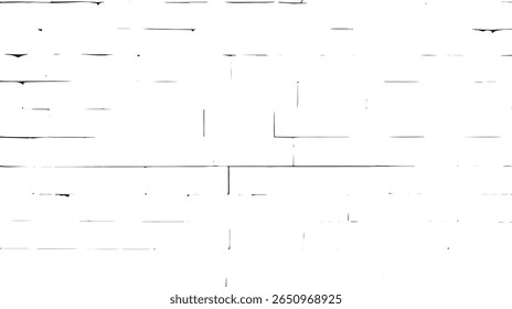 ein weißer Hintergrund mit schwarzen Linien, die ein Muster wie eine Ziegelwand Textur Design mit einem Effekt