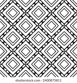 White background with black pattern. Seamless texture for fashion, textile design,  on wall paper, wrapping paper, fabrics and home decor. Simple repeat pattern.
