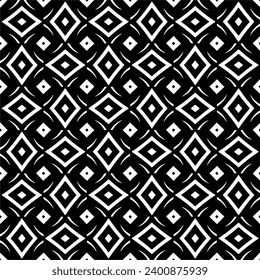 White background with black pattern. Seamless texture for fashion, textile design,  on wall paper, wrapping paper, fabrics and home decor. Simple repeat pattern.