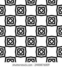 White background with black pattern. Seamless texture for fashion, textile design,  on wall paper, wrapping paper, fabrics and home decor. Simple repeat pattern.