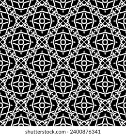 White background with black pattern. Seamless texture for fashion, textile design,  on wall paper, wrapping paper, fabrics and home decor. Simple repeat pattern.