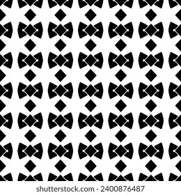 White background with black pattern. Seamless texture for fashion, textile design,  on wall paper, wrapping paper, fabrics and home decor. Simple repeat pattern.