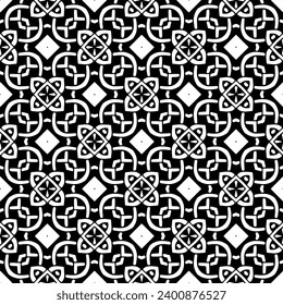 White background with black pattern. Seamless texture for fashion, textile design,  on wall paper, wrapping paper, fabrics and home decor. Simple repeat pattern.