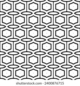 White background with black pattern. Seamless texture for fashion, textile design,  on wall paper, wrapping paper, fabrics and home decor. Simple repeat pattern.