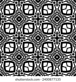 White background with black pattern. Seamless texture for fashion, textile design,  on wall paper, wrapping paper, fabrics and home decor. Simple repeat pattern.