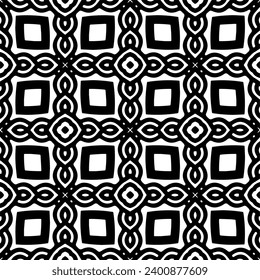 Fondo blanco con patrón negro. Textura perfecta para la moda, el diseño textil, sobre papel de pared, papel de envoltura, tejidos y decoración casera. Patrón de repetición simple.