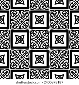 White background with black pattern. Seamless texture for fashion, textile design,  on wall paper, wrapping paper, fabrics and home decor. Simple repeat pattern.